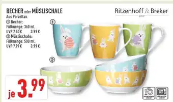 Marktkauf Ritzenhoff & breker becher oder müslischale Angebot