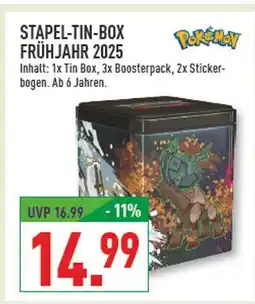 Marktkauf Pokémon stapel-tin-box frühjahr 2025 Angebot