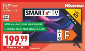 Marktkauf Hisense led-tv Angebot