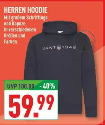 Marktkauf Gant herren hoodie Angebot