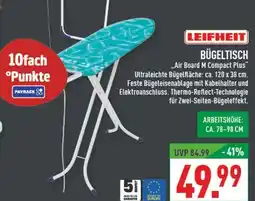 Marktkauf Leifheit bügeltisch air board m compact plus Angebot