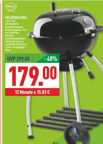 Marktkauf Rösle holzkohlegrill sport f50 Angebot