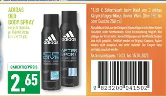 Marktkauf Adidas deo body spray Angebot