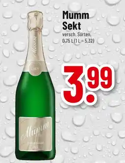 trinkgut Mumm sekt Angebot