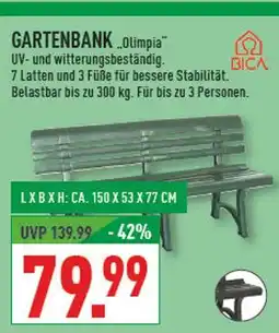 Marktkauf Bica gartenbank olimpia Angebot