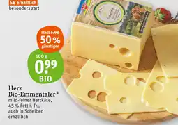 tegut Herz bio-emmentaler Angebot