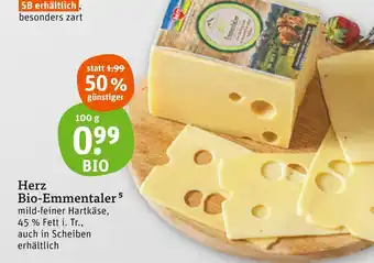 tegut Herz bio-emmentaler Angebot