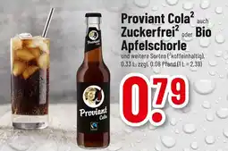 trinkgut Proviant cola zuckerfrei oder bio apfelschorle Angebot