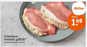 tegut Schweinekotelett gefüllt Angebot