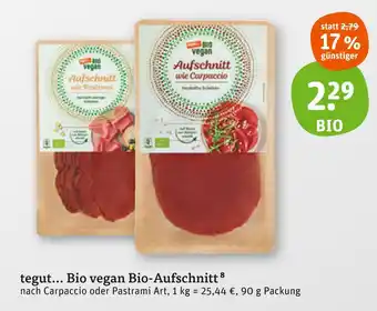 tegut Tegut... bio vegan bio-aufschnitt Angebot