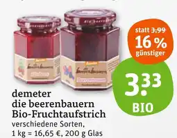 tegut Demeter die beerenbauern bio-fruchtaufstrich Angebot