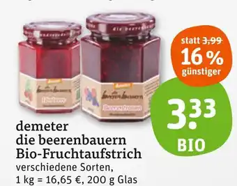 tegut Demeter die beerenbauern bio-fruchtaufstrich Angebot