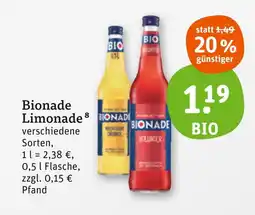 tegut Bionade limonade Angebot