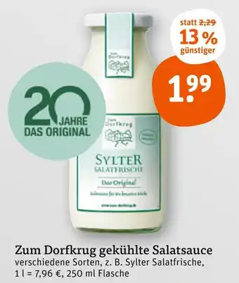 tegut Zum dorfkrug gekühlte salatsauce Angebot