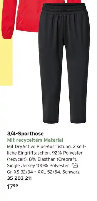 Tchibo 3/4-sporthose Angebot