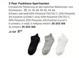 Tchibo Tactel oder lycra 3 paar funktions-sportsocken Angebot