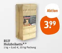 tegut Ruf holzbriketts Angebot