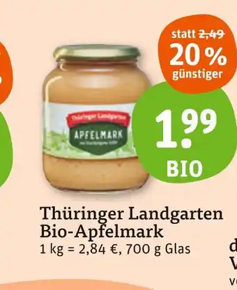 tegut Thüringer landgarten bio-apfelmark Angebot