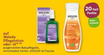 tegut Weleda pflegelotion oder -öl Angebot