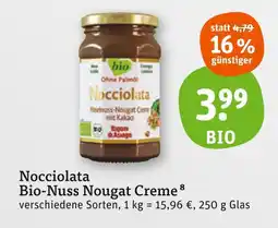 tegut Bio nocciolata bio-nuss nougat creme Angebot