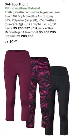 Tchibo 3/4-sporttight Angebot