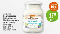 tegut Demeter schrozberger milchbauern bio-speisequarkzubereitung Angebot