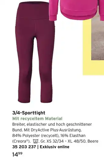 Tchibo Creora 3/4-sporttight Angebot