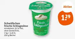 tegut Schwälbchen frische schlagsahne Angebot