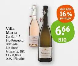 tegut Villa maria carla bio-prosecco Angebot