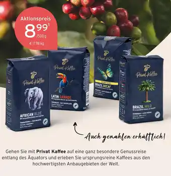 Tchibo Privat kaffee african blue oder latin grande oder brazil decaf oder brazil mild Angebot