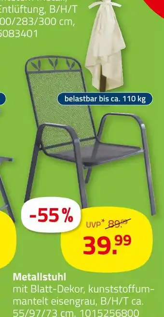 ROLLER Metallstuhl Angebot