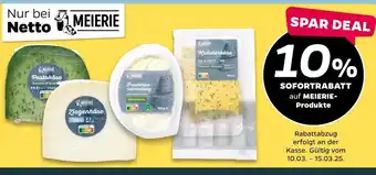 NETTO Meierie 10% sofortrabatt Angebot