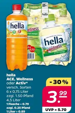 NETTO Hella ace, wellness oder activ Angebot