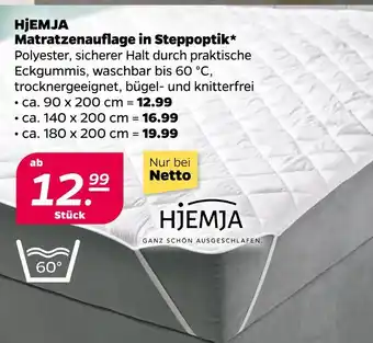 NETTO Hjemja matratzenauflage in steppoptik Angebot