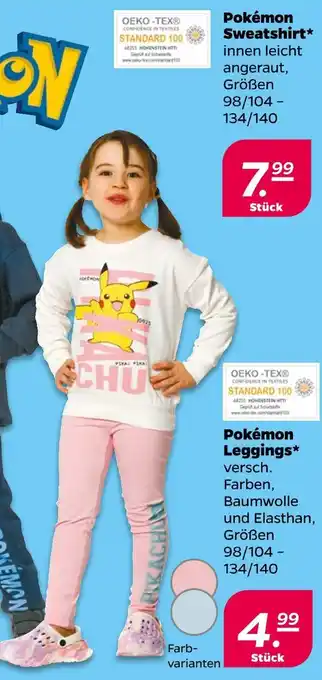 NETTO Pokémon sweatshirt oder leggings Angebot