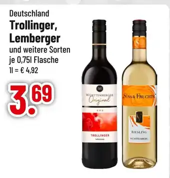 trinkgut Württemberg original trollinger oder lemberger Angebot