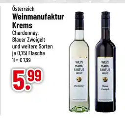 trinkgut Weinmanufaktur krems chardonnay oder blauer zweigelt Angebot