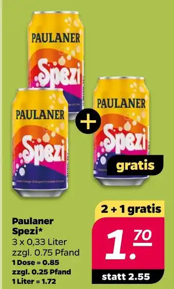 NETTO Paulaner spezi Angebot