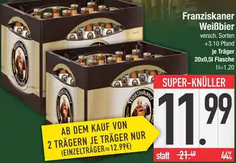 Edeka Franziskaner weißbier Angebot