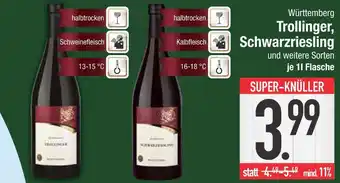 Edeka Württemberg trollinger, schwarzriesling und weitere sorten Angebot