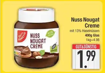 Edeka Gut&günstig nuss nougat creme Angebot