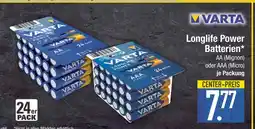 Edeka Varta longlife power batterien Angebot