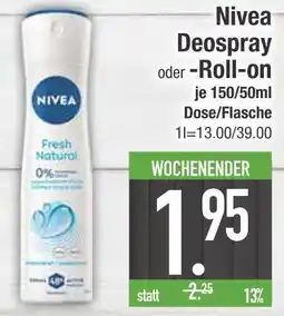 Edeka Nivea deospray oder roll-on Angebot