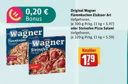 boni Center Wagner flammkuchen elsässer art oder steinofen pizza salami Angebot