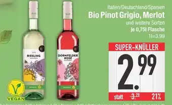 Edeka Bio pinot grigio, merlot und weitere sorten Angebot