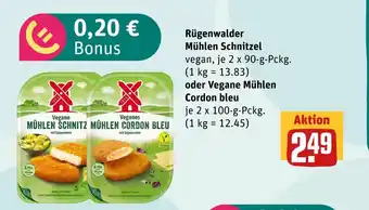 boni Center Rügenwalder mühlen schnitzel oder vegane mühlen cordon bleu Angebot