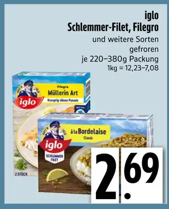 Edeka Iglo schlemmer-filet, filegro Angebot