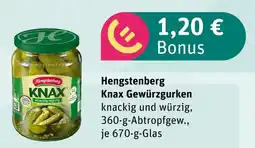 akzenta Hengstenberg knax gewürzgurken Angebot