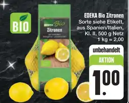 E-Center Edeka bio zitronen Angebot