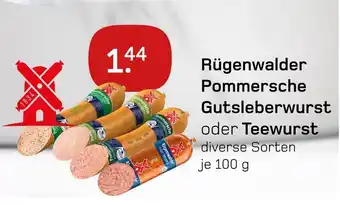 akzenta Rügenwalder pommersche gutsleberwurst oder teewurst Angebot